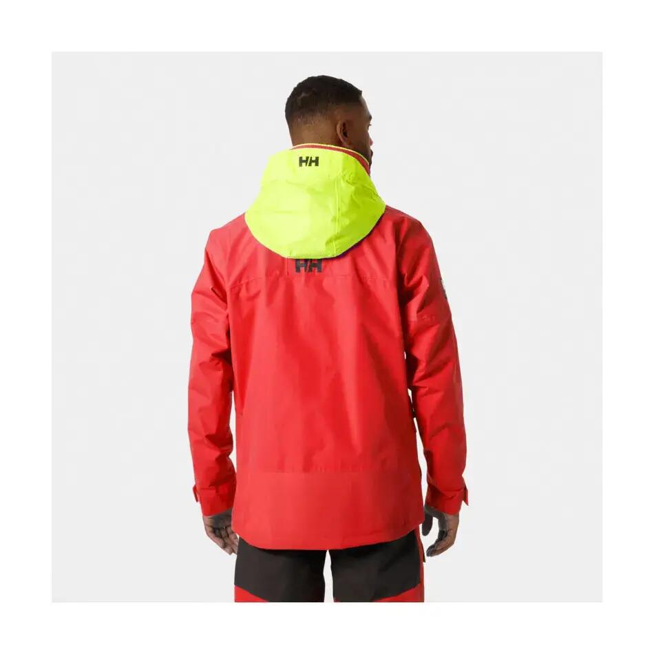 Chaqueta Roja Helly Hansen Pier 4.0 Alert Red Impermeable y Transpirable 4/5