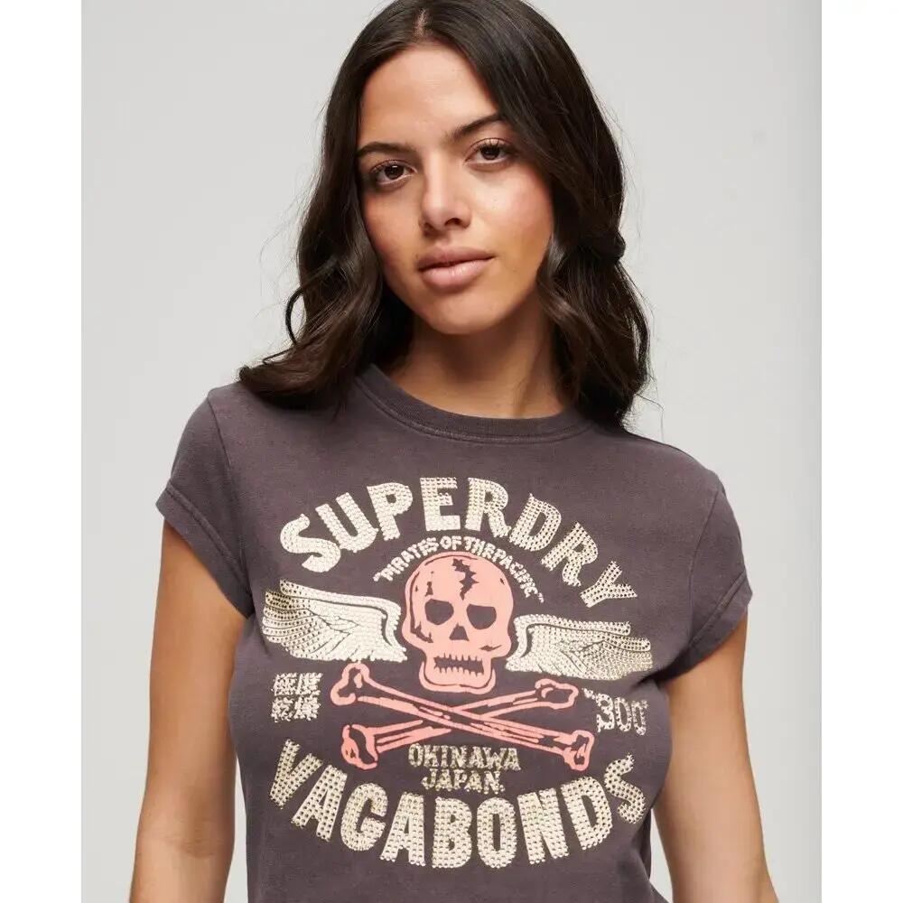 T-shirt à manches courtes avec affiche embellie 4/6