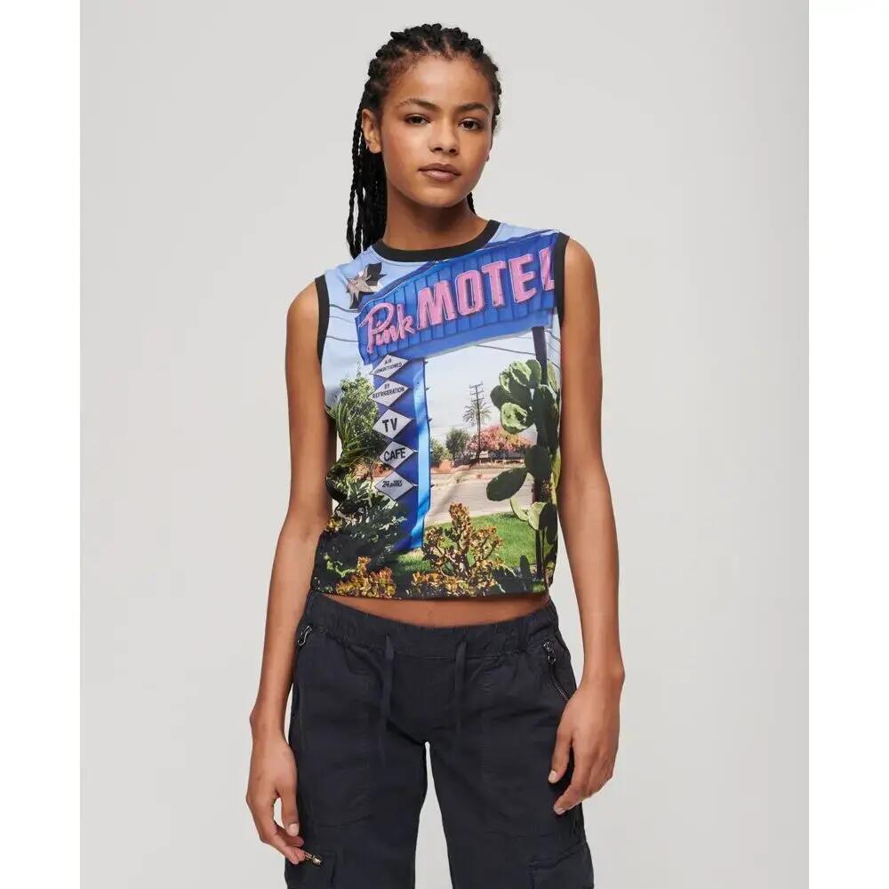 Tampo do tanque feminino Superdry Sub Print 2/5