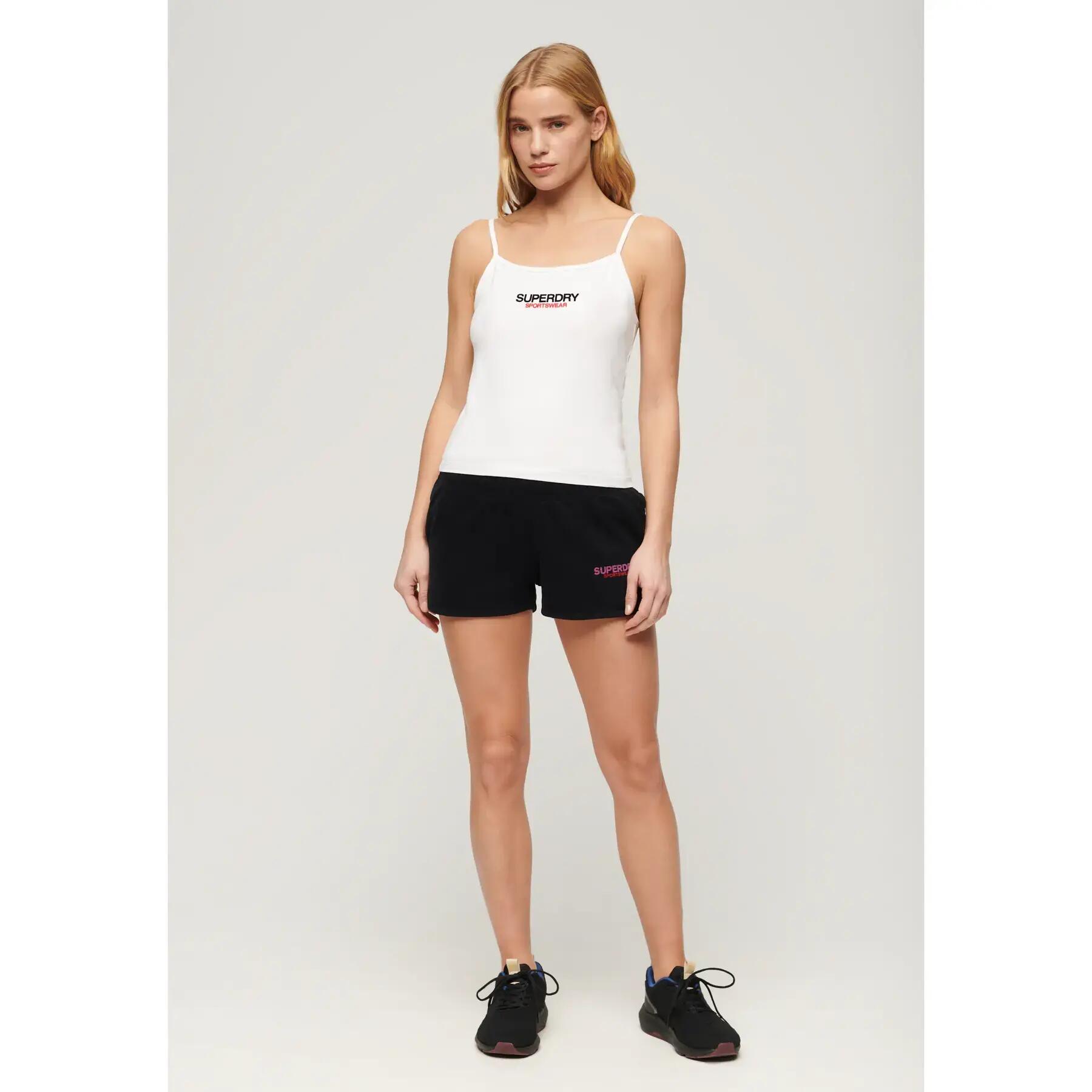 Top cami aderente con logo di abbigliamento sportivo 2/5