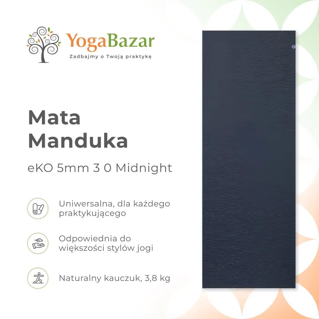 Kauczukowa mata do jogi Manduka eKO 5 mm 3.0 - Midnight 6/6