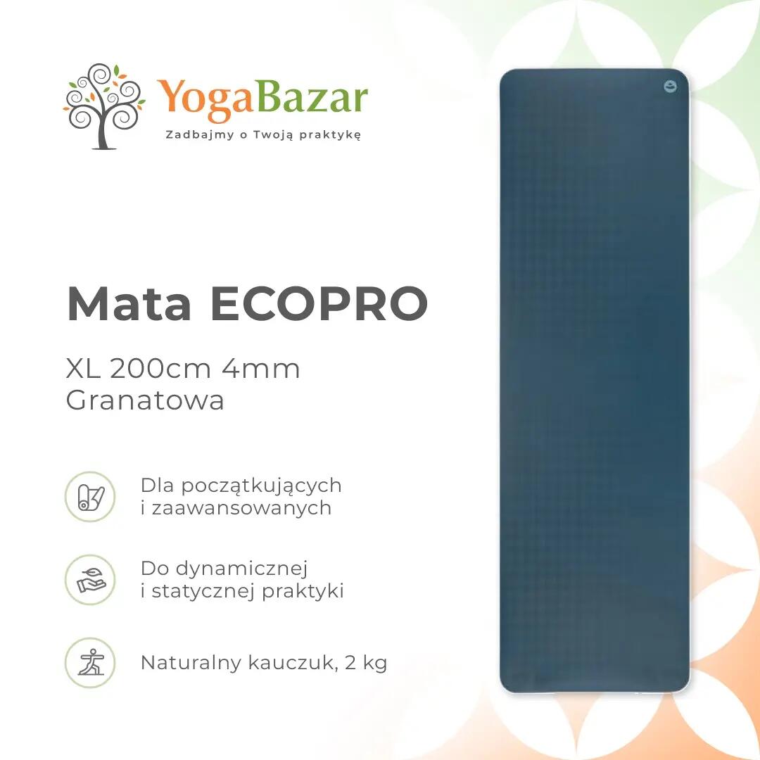 Kauczukowa mata do jogi Bodhi EcoPro XL 4mm - długa 200 cm 9/9