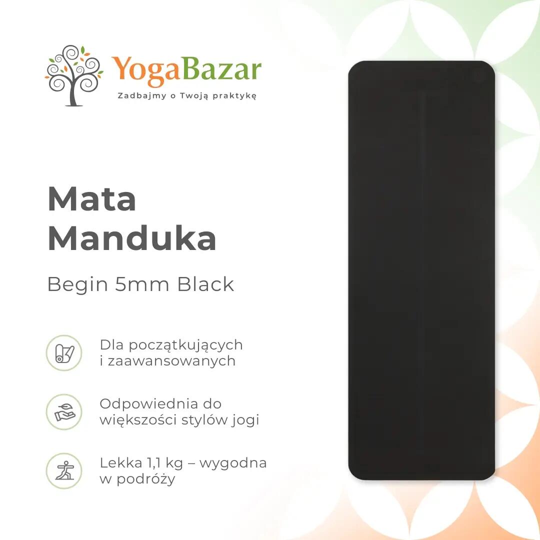 Mata do jogi Manduka Begin 5 mm - Black 8/8