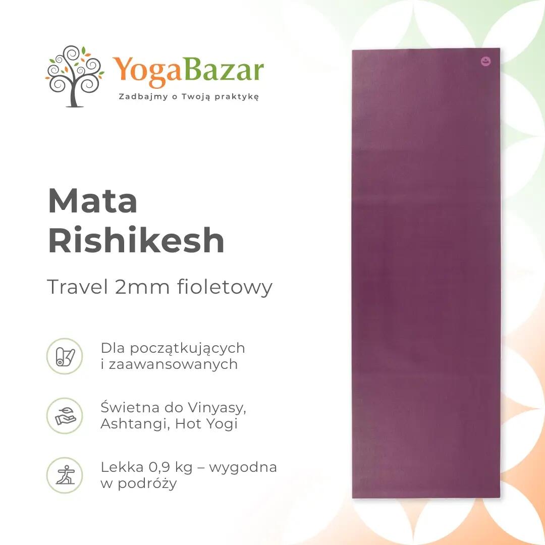 Rishikesh 2 mm rutschfeste Reise-Yogamatte 8/8