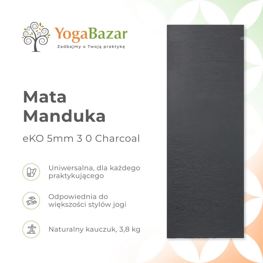 Kauczukowa mata do jogi Manduka eKO 5 mm 3.0 - Charcoal 6/6