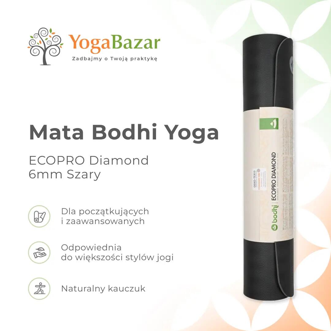Yogamatte EcoPro Diamond, grau 9/9