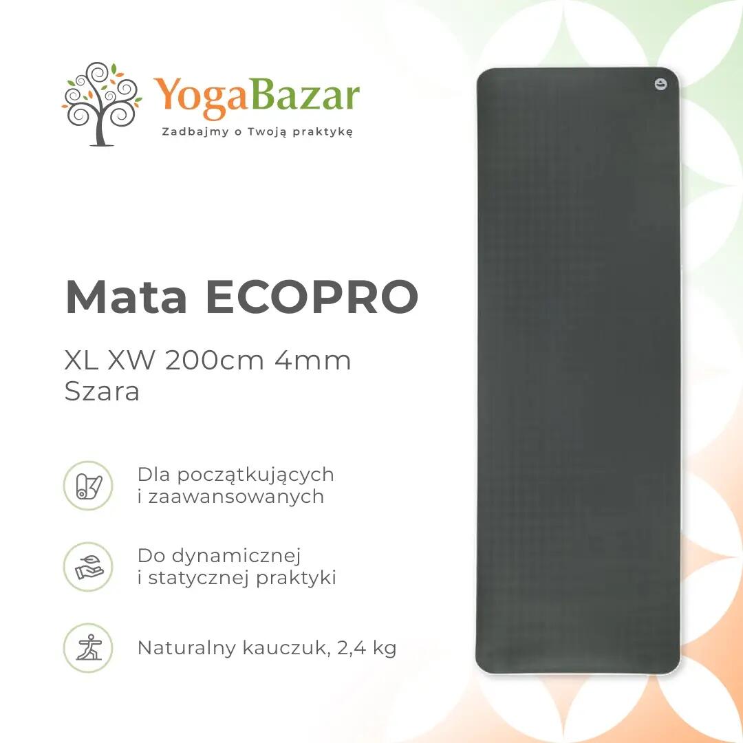 Bodhi EcoPro XXL gumi jógaszőnyeg 4 mm - 200 x 66 cm - csúszásmentes 8/8