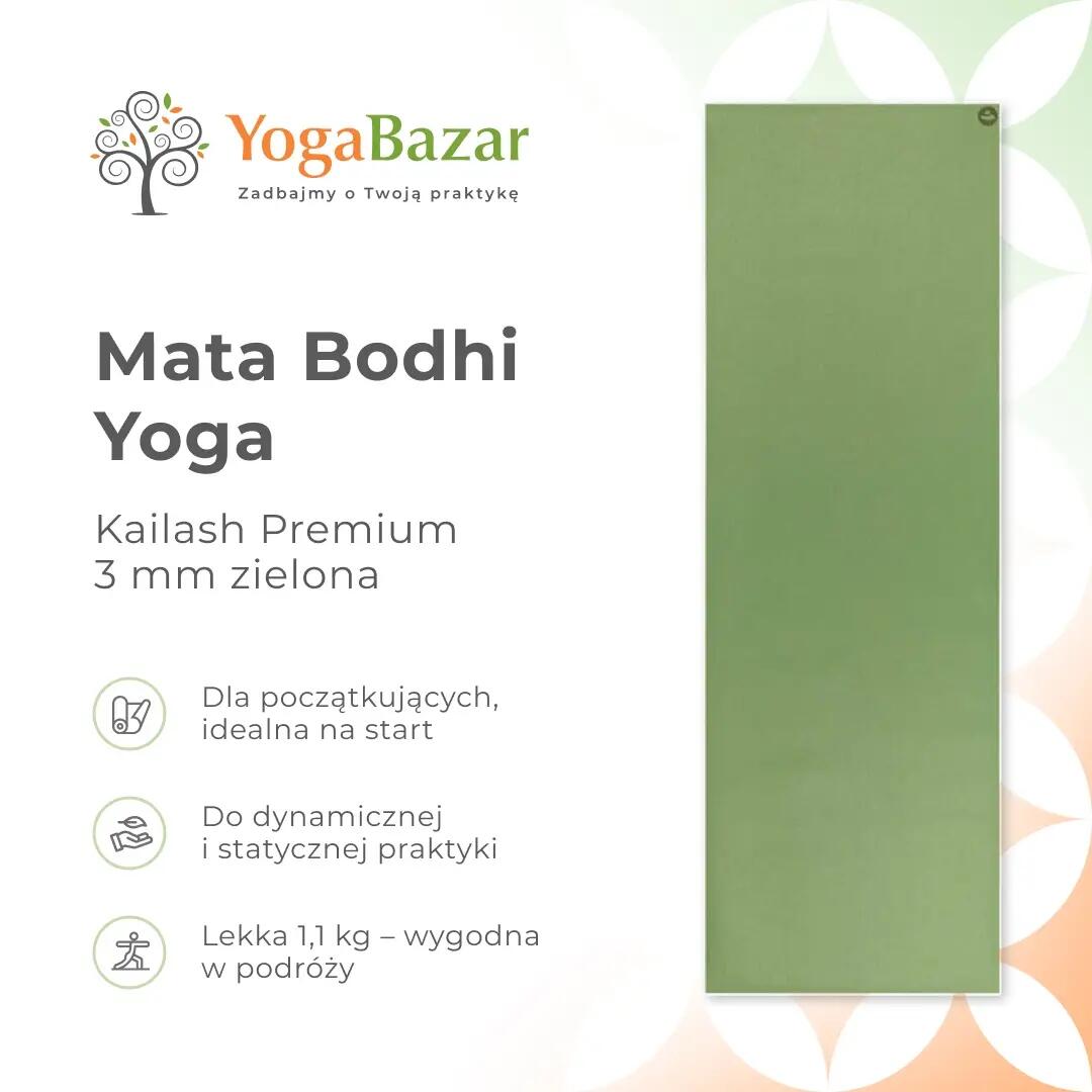 Mata do jogi Bodhi Kailash Premium 3 mm - zielona 7/7