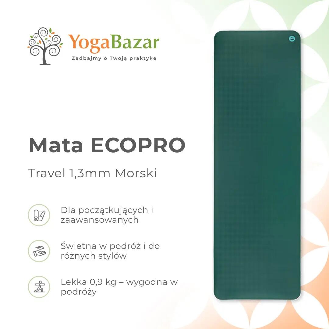 Saltea de yoga din cauciuc Bodhi EcoPro Travel, antiderapantă, 1,3 mm 10/10