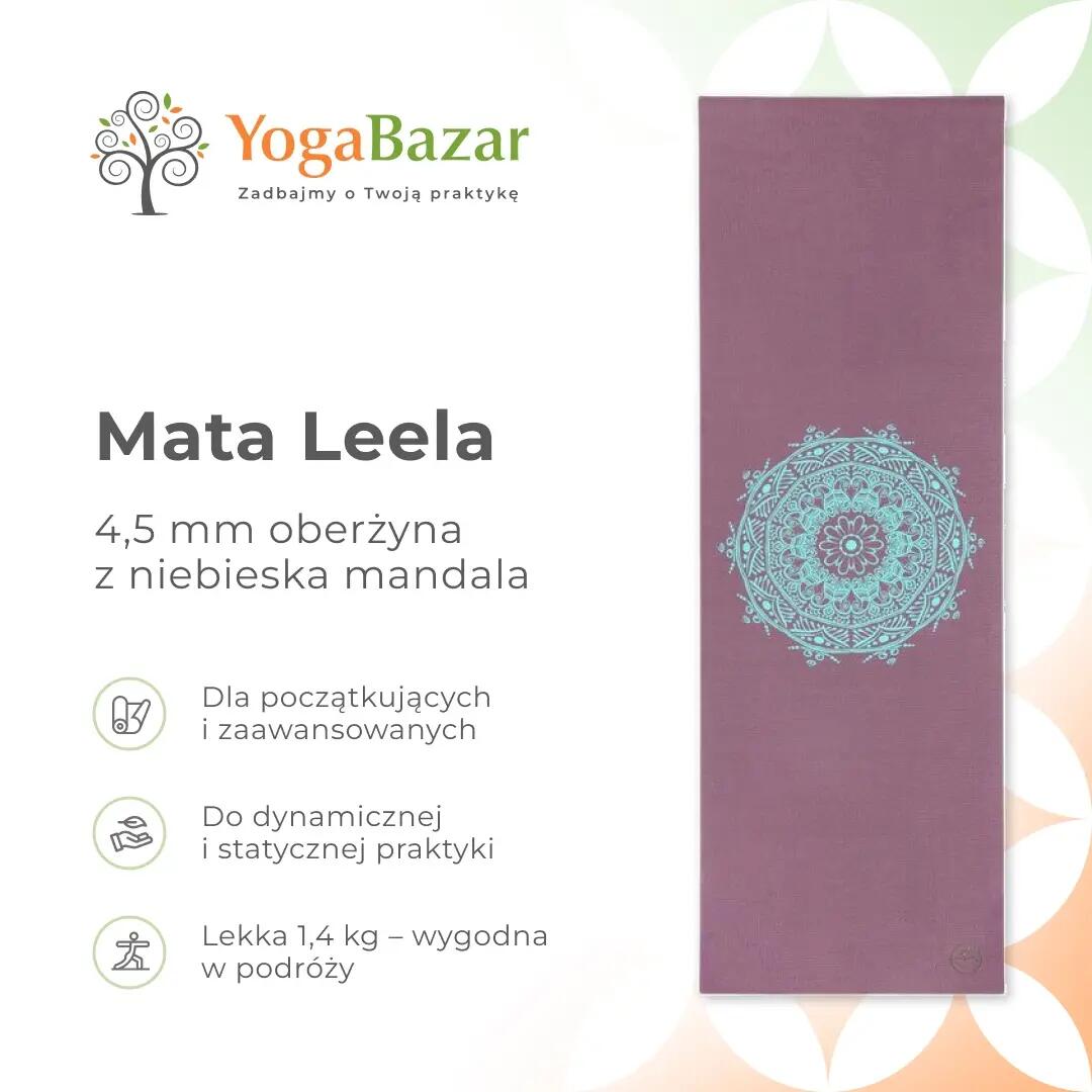Tappetino yoga antiscivolo Bodhi Leela da 4,5 mm 8/8