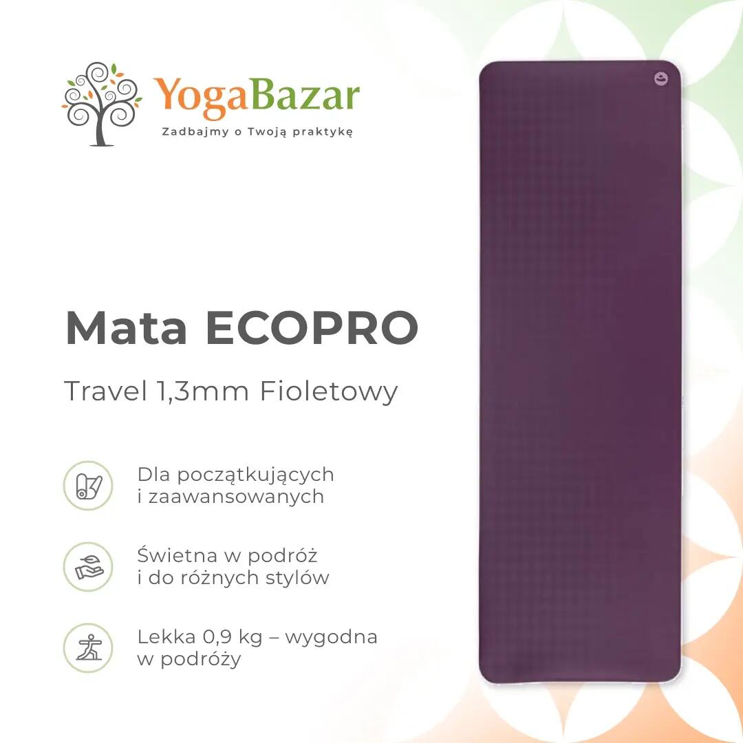 Reiseyogamatte EcoPro TRAVEL, violett 11/11