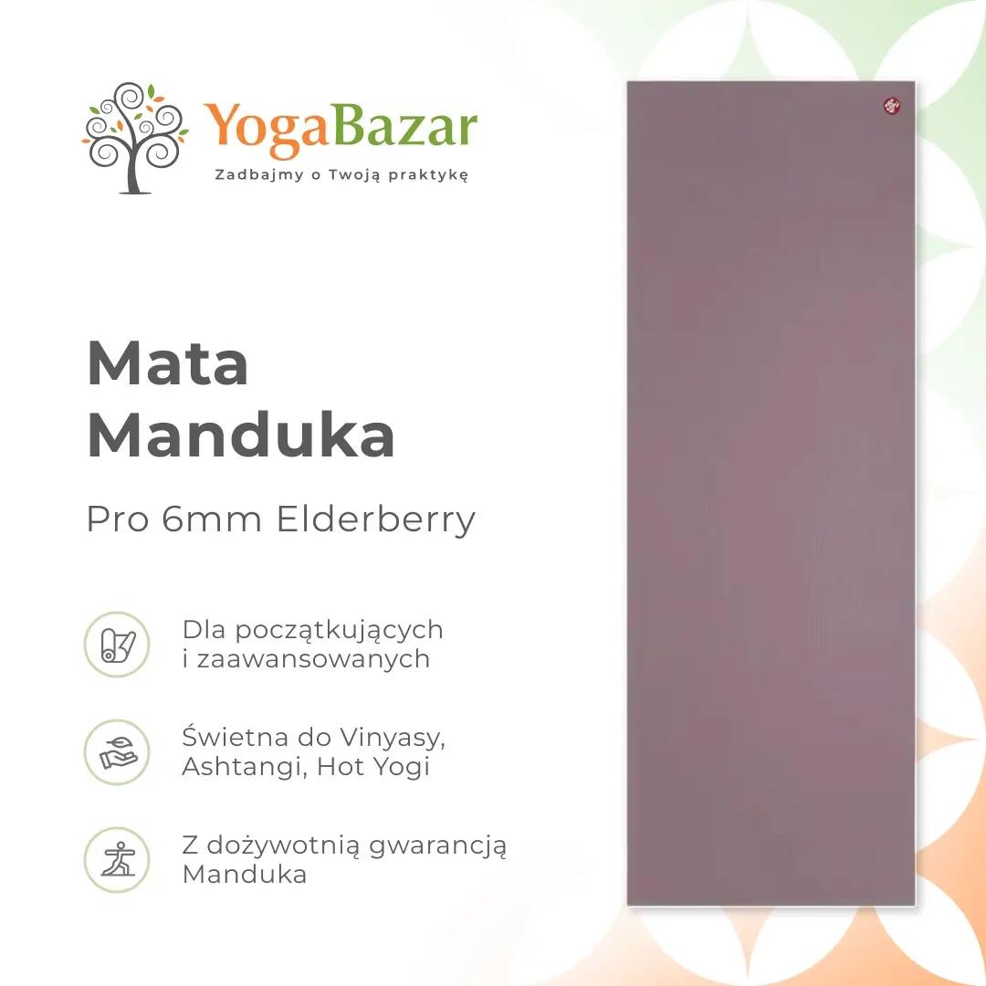 Mata do jogi PRO 6 mm Elderberry 180x66 cm 10/10