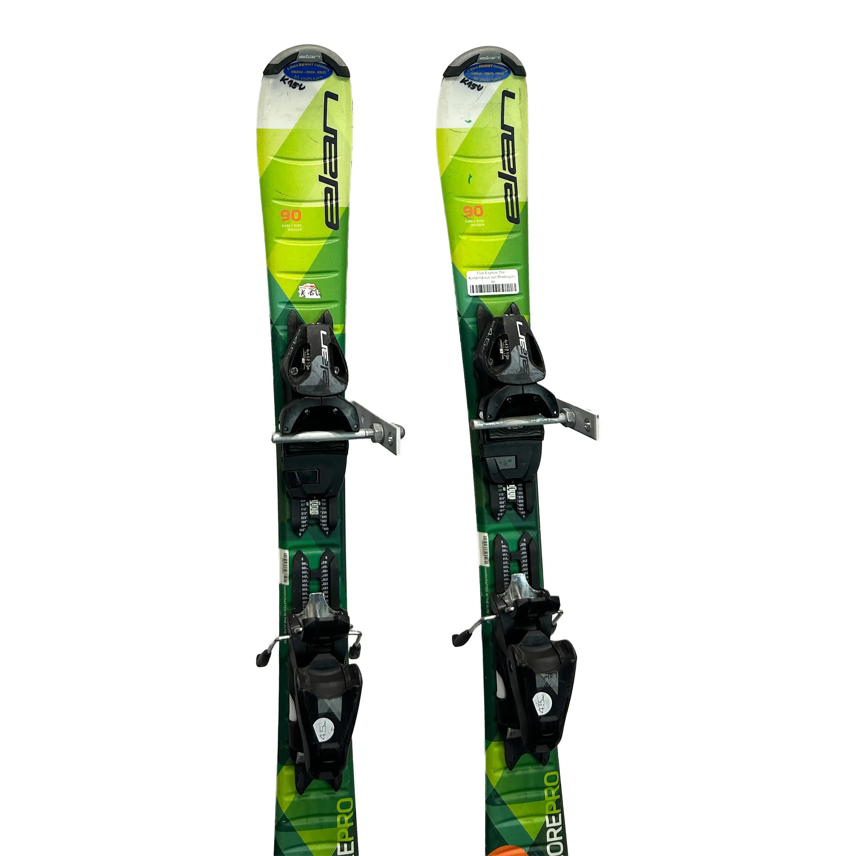 Tweedehands - Ski's Elan Explore Pro – Kinderskiset met Bindingen-90 5/6