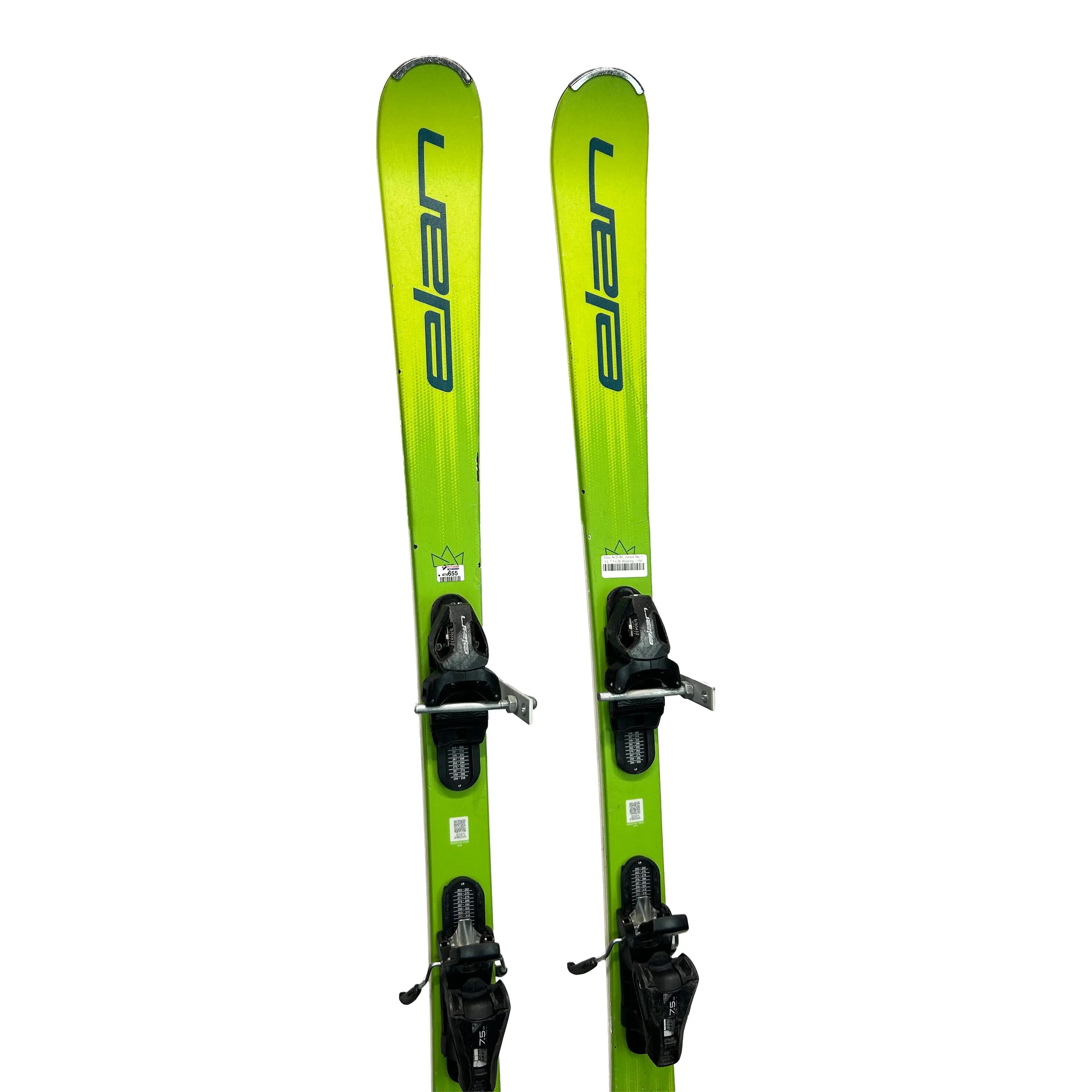 Refurbished - Hochleistungski  Elan ACE RC Junior Ski + EL 7.5 GW Binding - 150 5/6