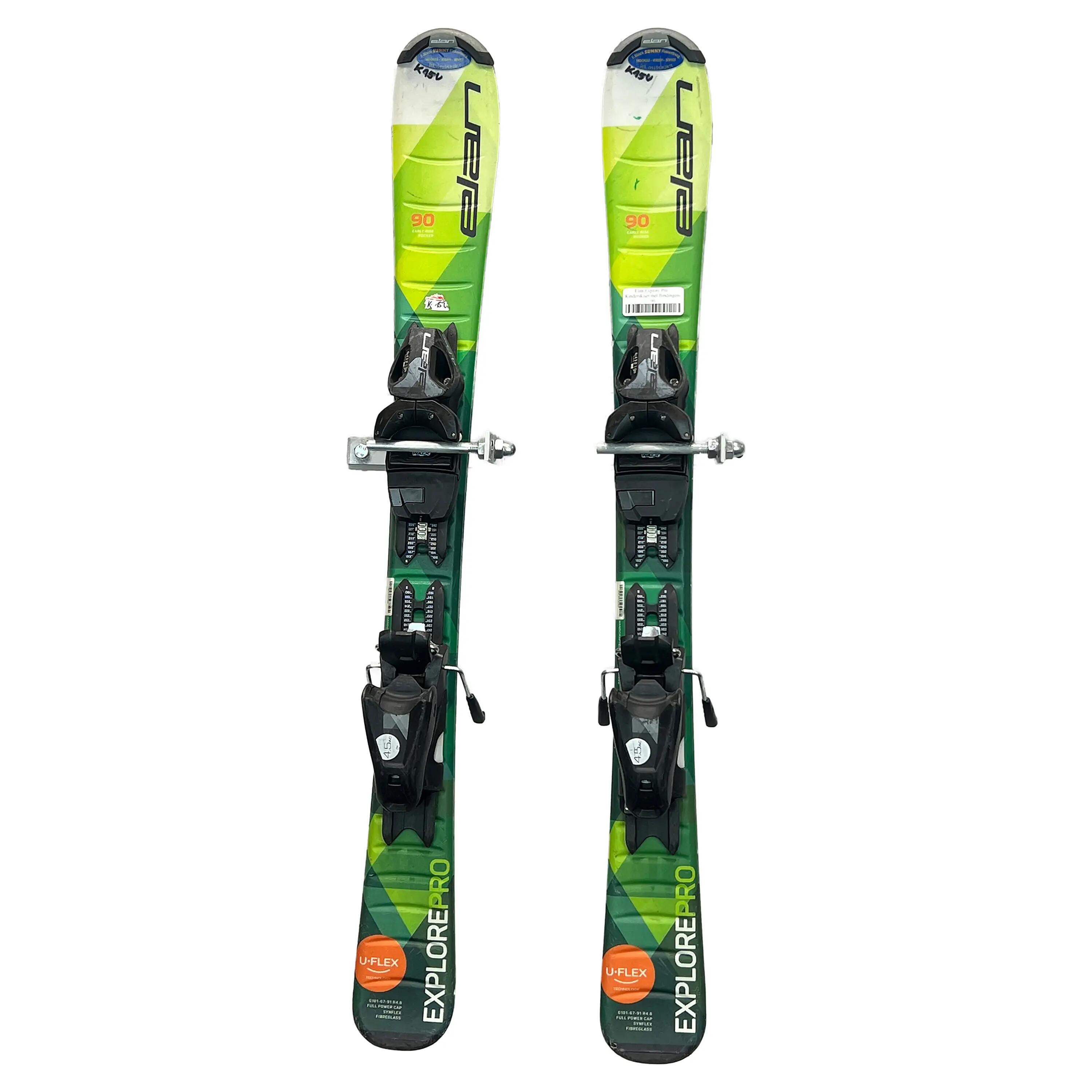 Tweedehands - Ski's Elan Explore Pro – Kinderskiset met Bindingen-90 4/6