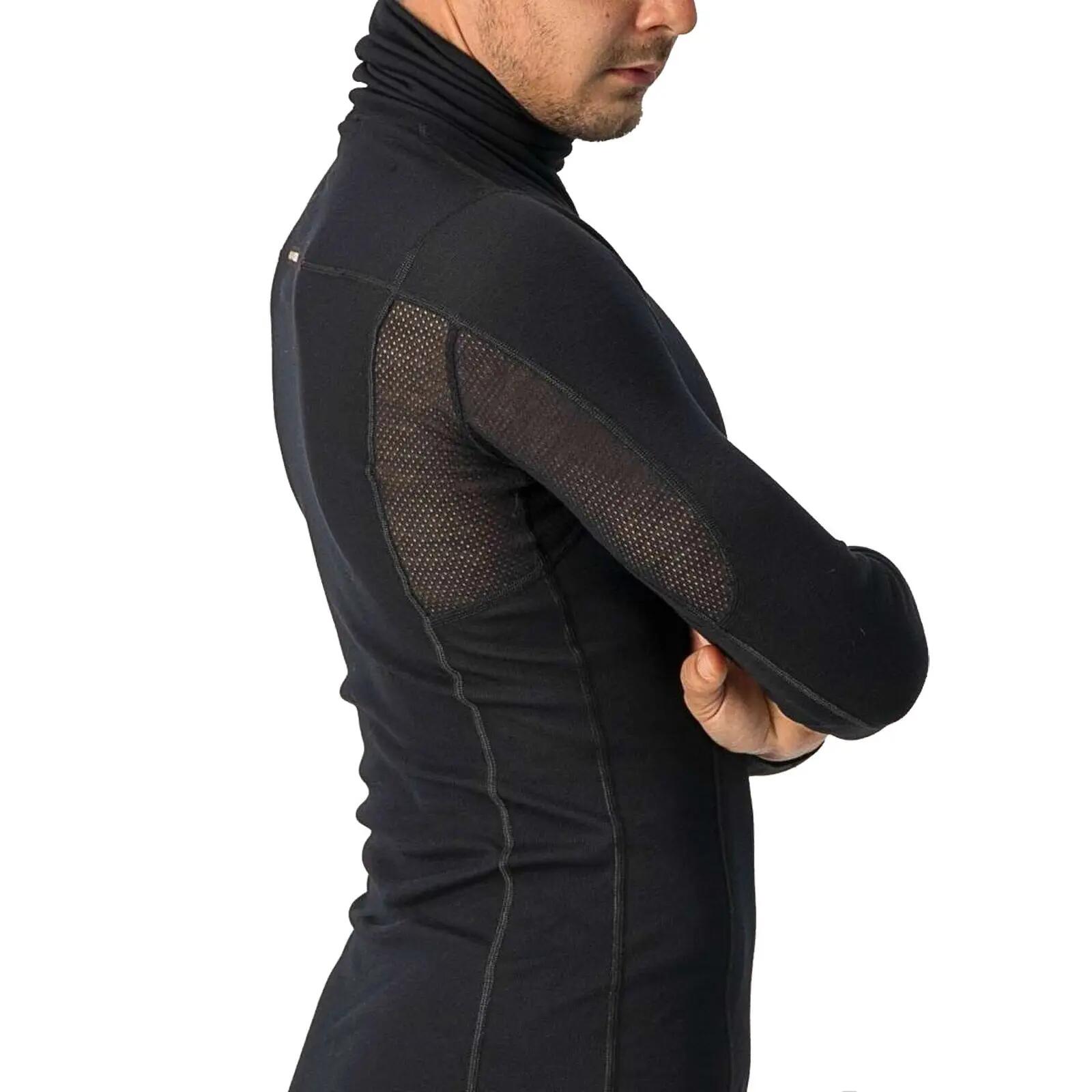 Bluza de corp cu maneca lunga si guler Flanders Neck Warm - negru 4/5