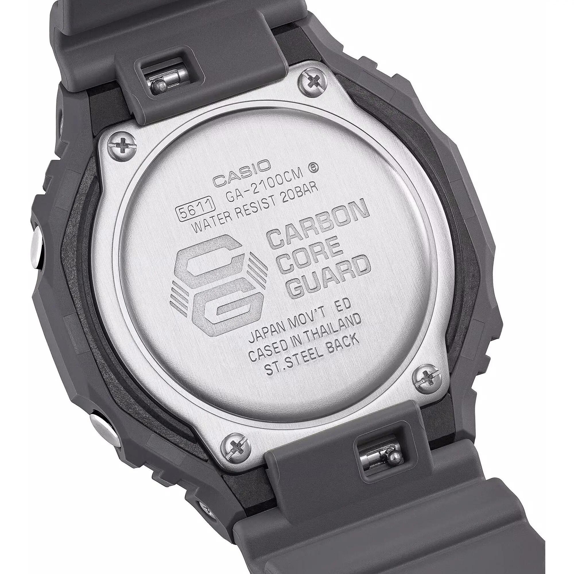 Casio Analoog En Digitaal  Horloge Grijs/Zwart GA-2100CM-8AER 4/11