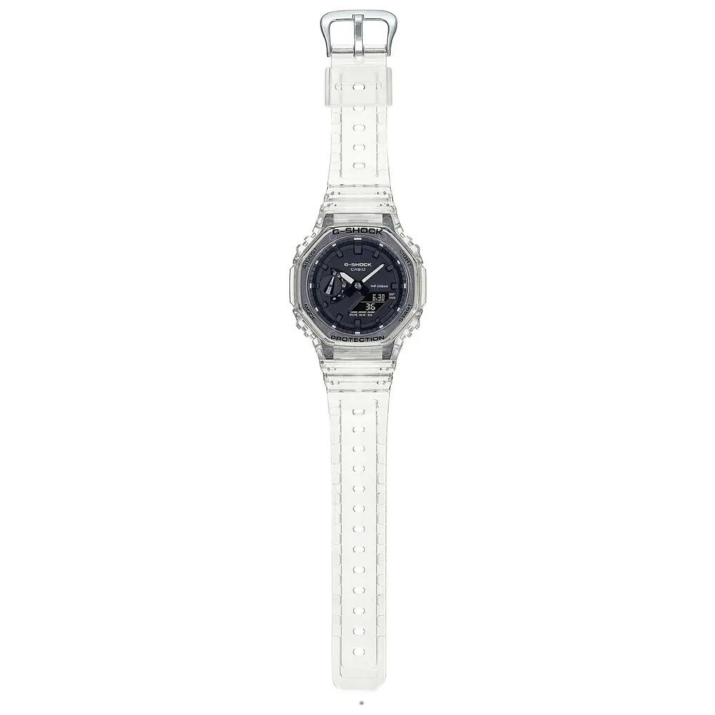 Herrenuhr Casio GA-2100SKE-7AER, Quartz, 45mm, 20ATM 10/13