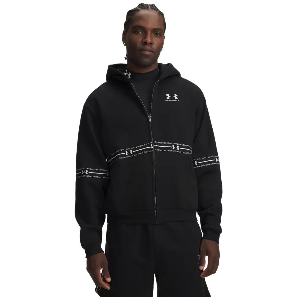 Casaco masculino Under Armour Icon Fleece Taped Full Zip 3/6