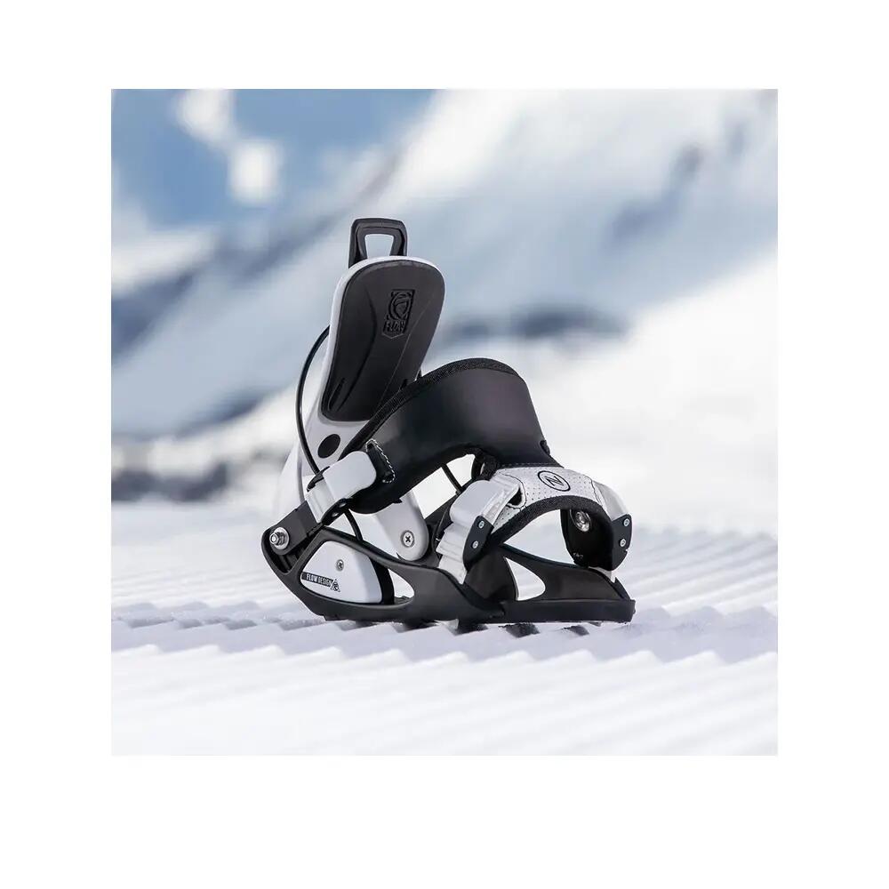 Snowboardbindungen Nidecker Micron Stormtrooper Silber 9/10