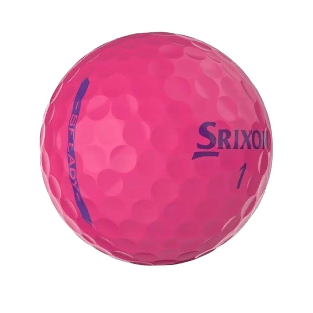 Confezione da 12 palline da golf Srixon Soft Feel Ladies Rose Passion New 6/6
