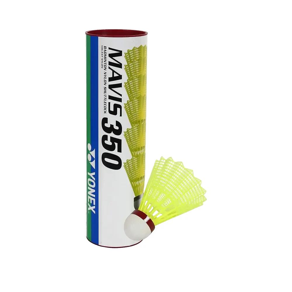 "Mavis 2000" Federball (6erPack) Damen und Herren Gelb 4/6
