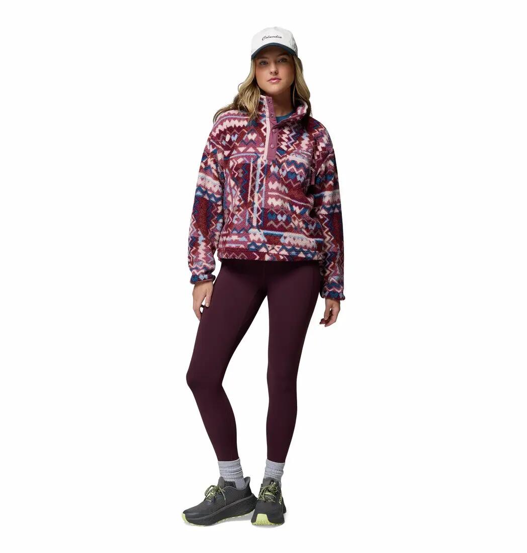 Sweat Polaire Femme Columbia "Helvetia II Printed Cropped Half Snap" XS 6/7