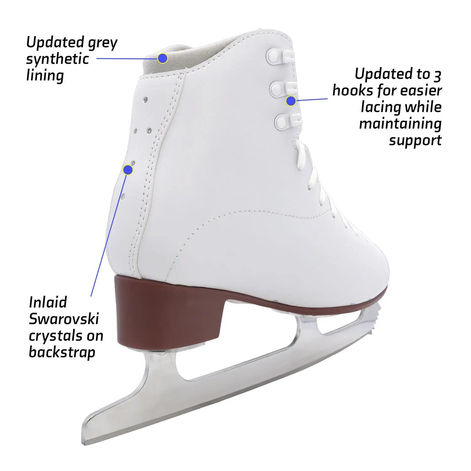 Mystique Mark IV – Eiskunstlaufschuhe für Mädchen – Weiß 3/7