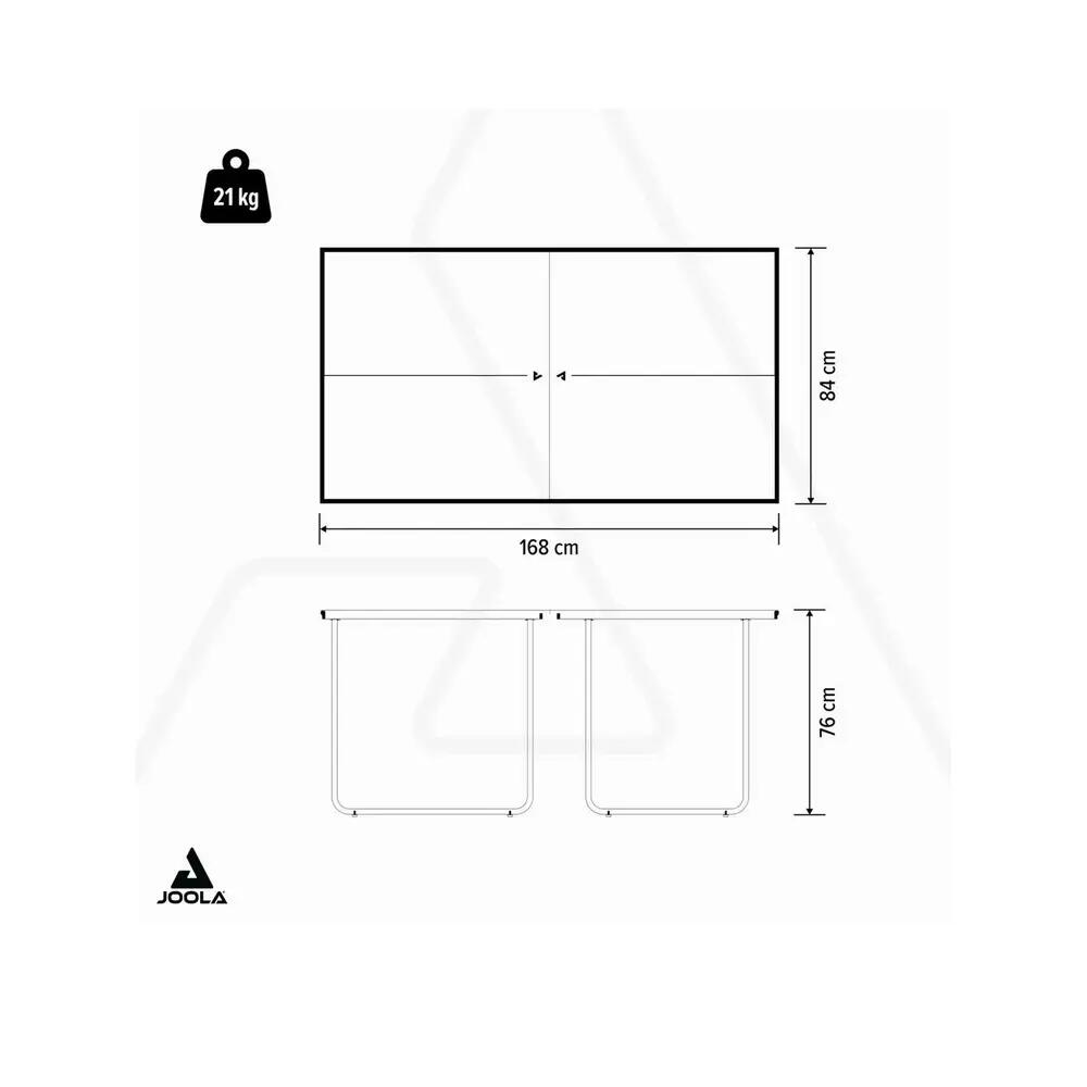 Table de tennis de table ping pong midsize indoor medium bleu 6/6