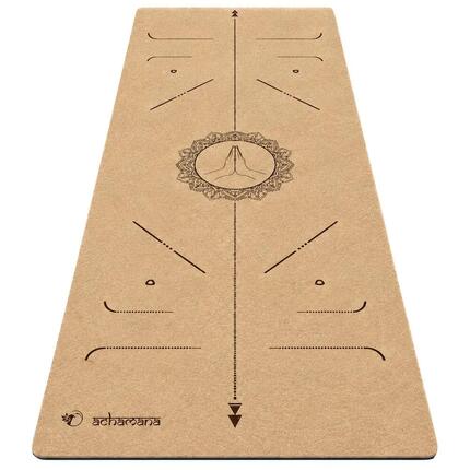 Tapis yoga en liège, nouveau concept 3 plis - 6mm - Bodylines - Namasté