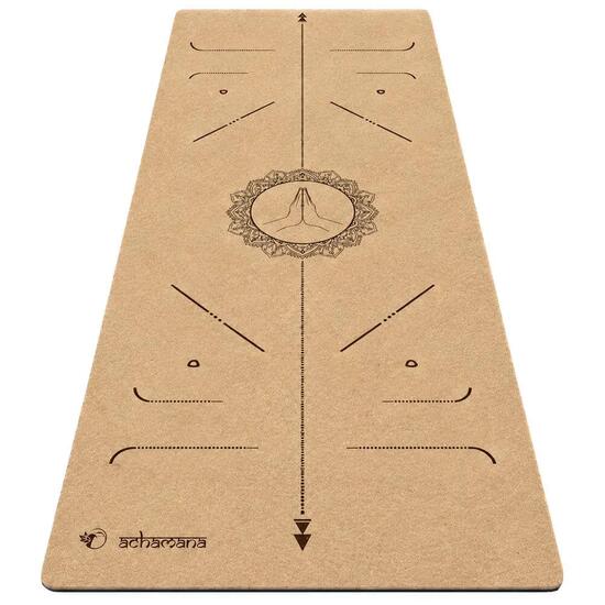Tapis yoga en liège, nouveau concept 3 plis - 6mm - Bodylines - Namasté