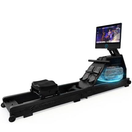 Unisex Rudern Rudergerät Wasserwiderstand 21,5″ Display AquaElite