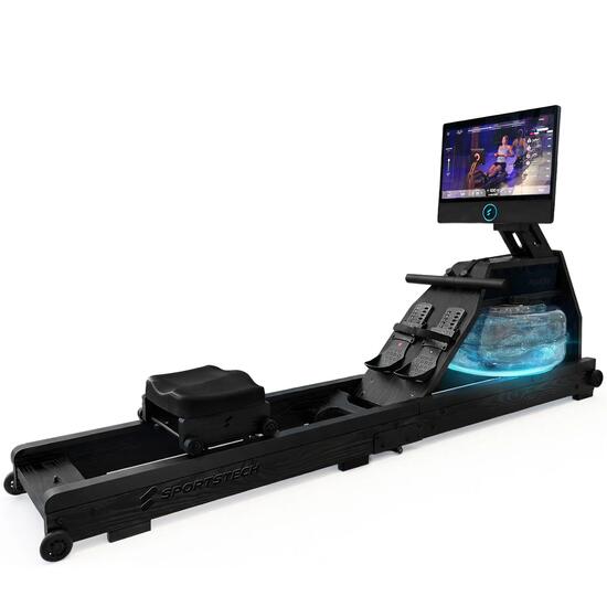 Unisex Rudern Rudergerät Wasserwiderstand 21,5″ Display AquaElite