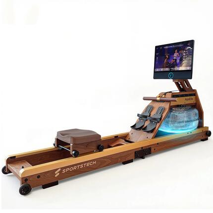 Unisex Rudern Rudergerät Wasserwiderstand 21,5″ Display AquaElite