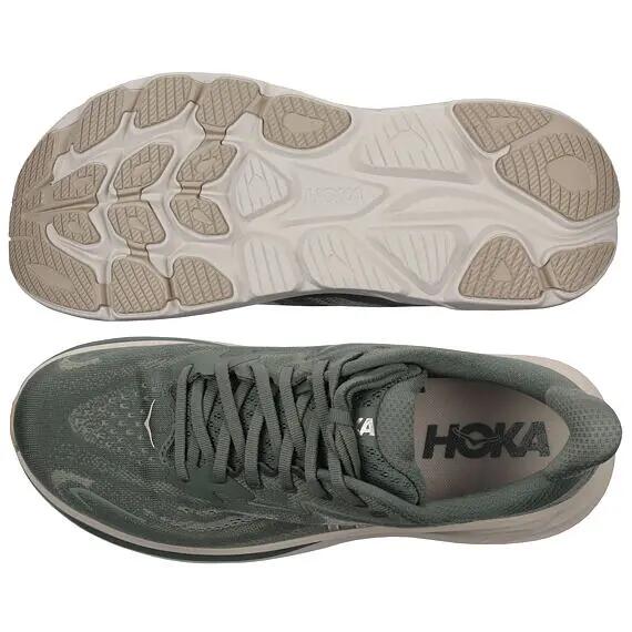 Corsa e trail per uomo Hoka Clifton 10 verde 3/6