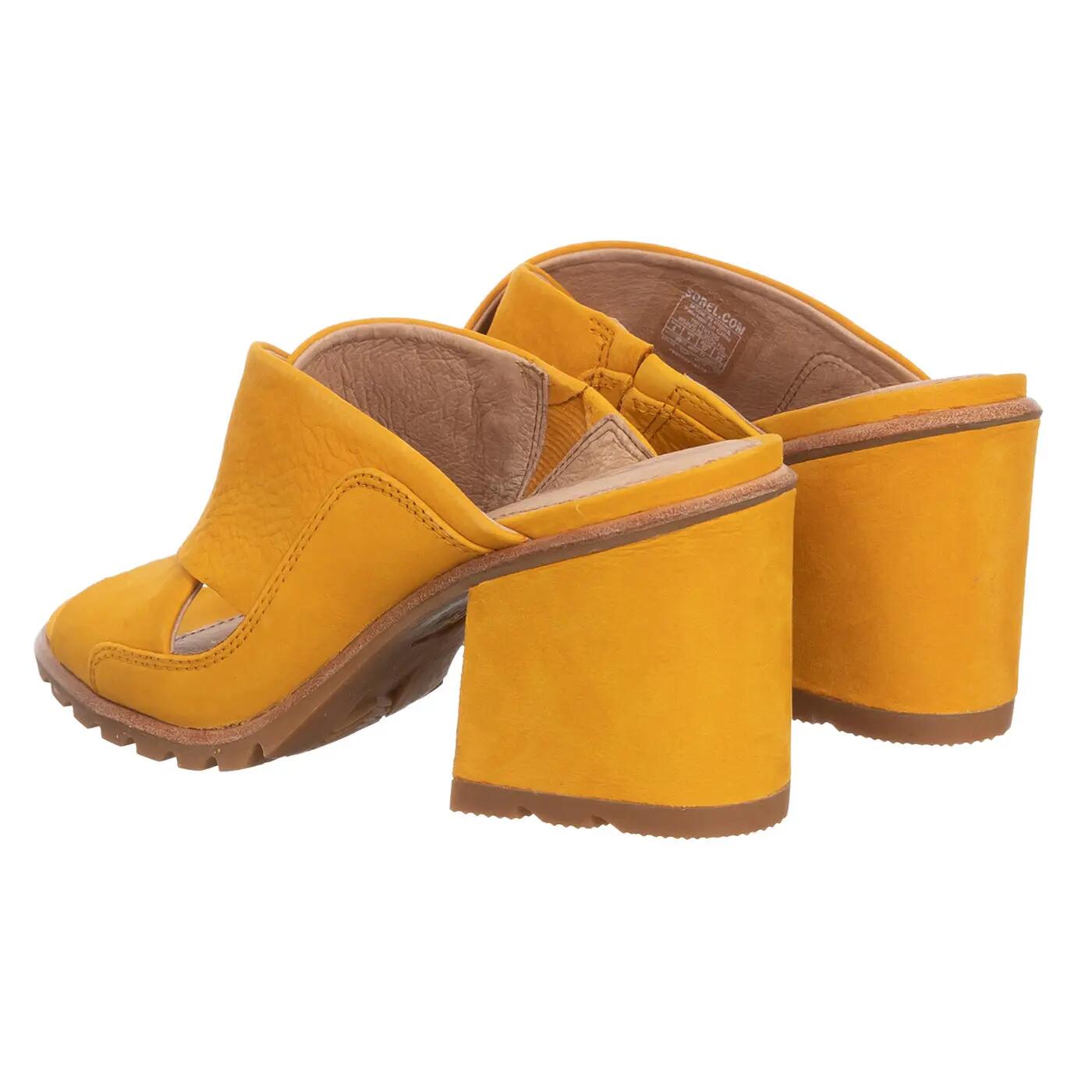 Sorel Mule Nadia Cuir Naturel Jaune Doré 4/6