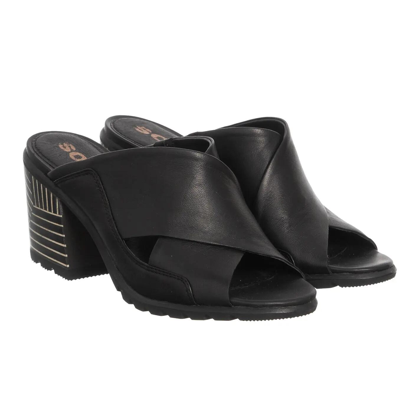 Sorel Nadia Mule Cuir Naturel Noir 3/6