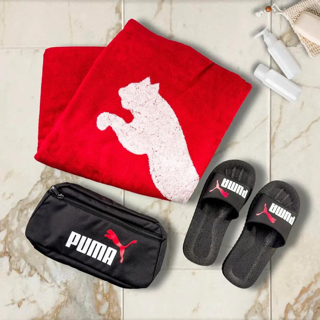 Puma Purecat Slide Zwart-witte Slippers 39 6/6