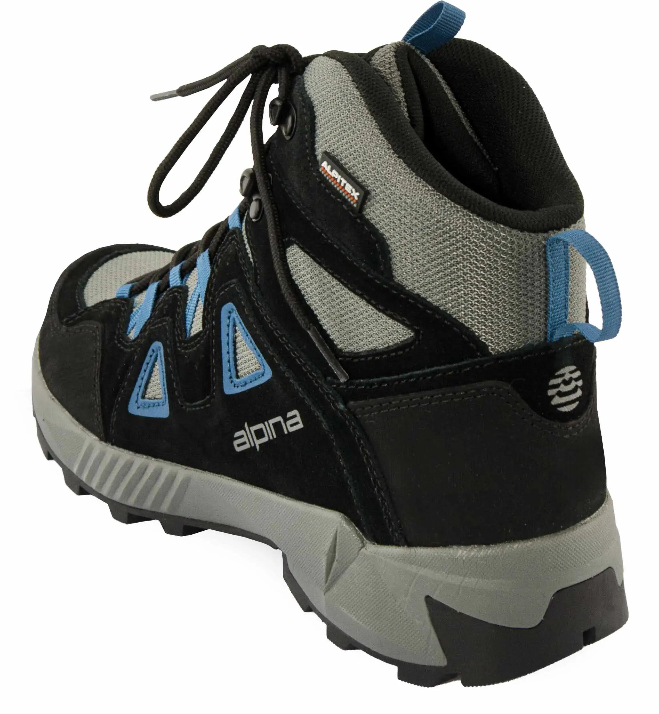 Trekkingschoenen heren Alpina Tracker middenblauw 3/4