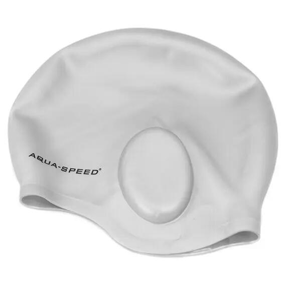 Aqua Speed - Czepek pływacki unisex silikonowy pełne zakrycie uszu 2/4