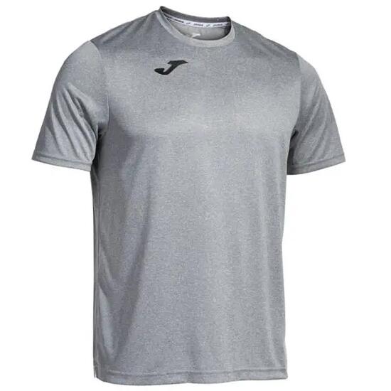 Maillot Manches Courtes Football Enfants Joma Combi Gris Melange