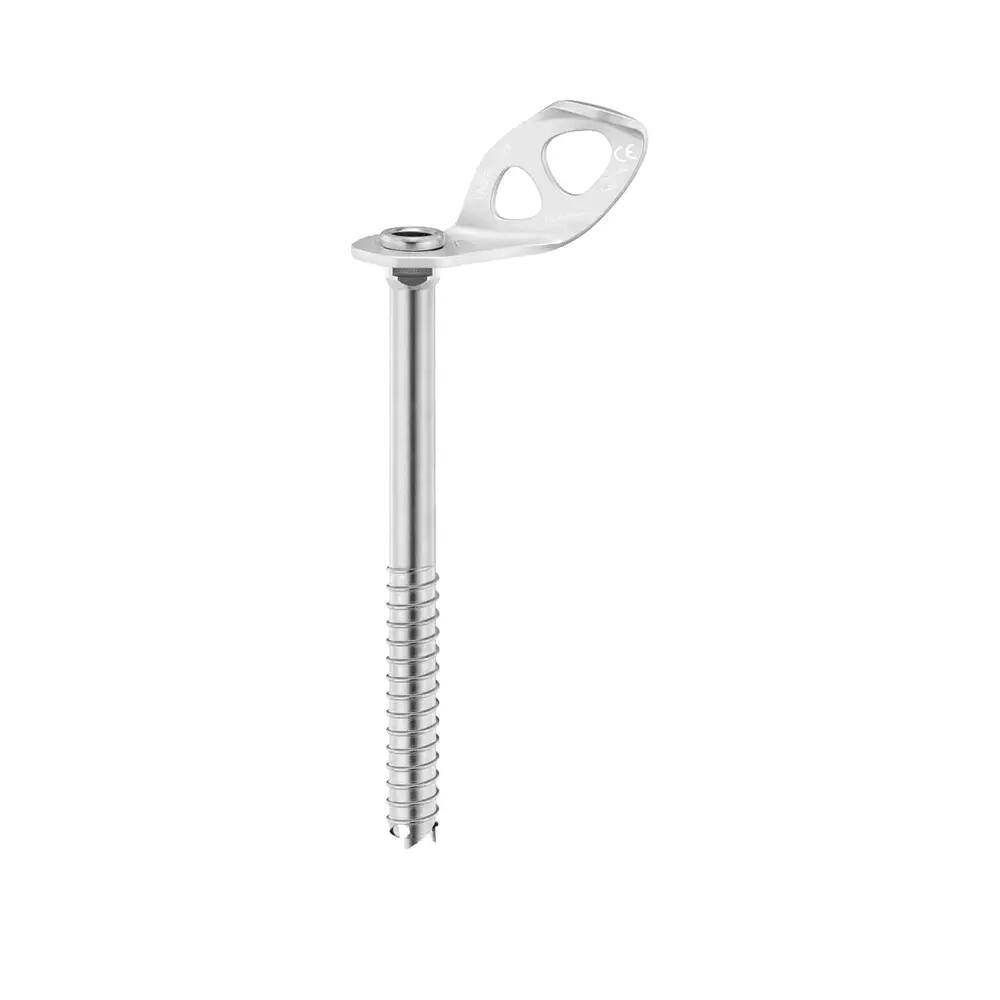 Eisschraube Petzl Laser 21 cm Stahl Aluminium 153 g zertifiziert CE UIAA 4/5