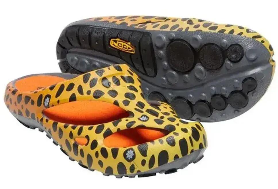 Keen Shanti Arts Thc Cheetah Rainbow-slippers voor dames, oranje 6/6