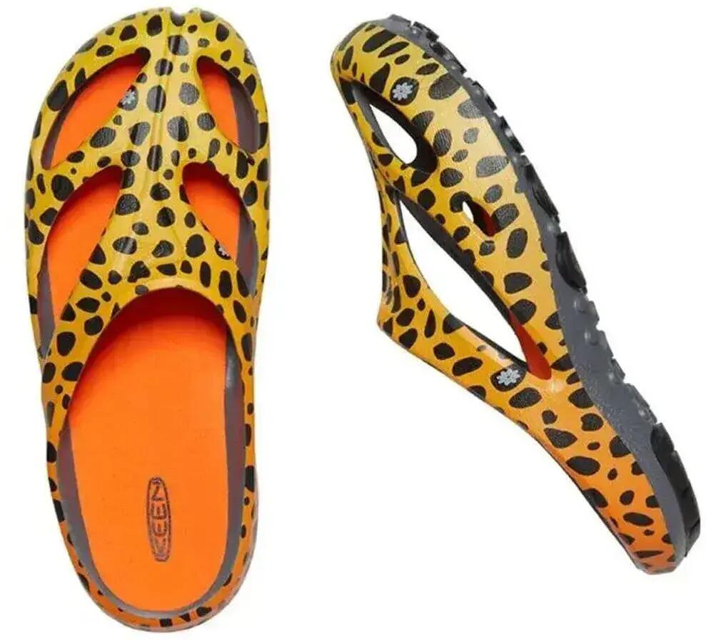 Keen Shanti Arts Thc Cheetah Rainbow-slippers voor dames, oranje 3/6