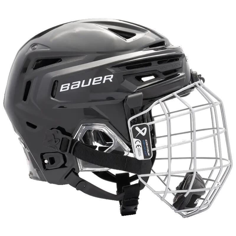 BAUER Re-Akt 155 Youth Negro casco de hockey Junior con combo de rejilla 3/9