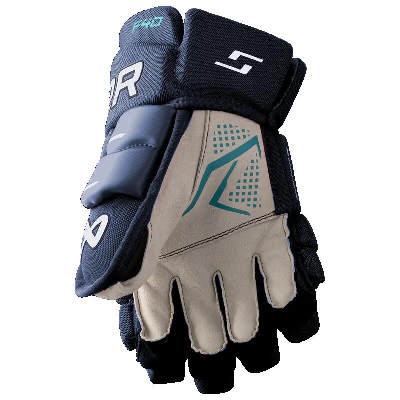 BAUER Supreme F40- Junior 10" Navy kids Hockey Gloves 3/3