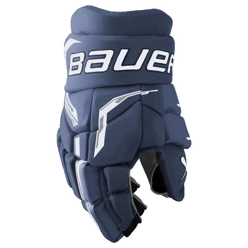 BAUER Supreme F40- Junior 10" Navy kids Hockey Gloves 2/3