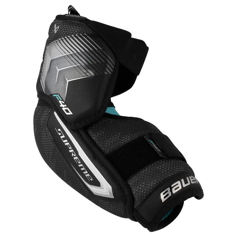BAUER Supreme F40 Intermediate black kids Hockey Elbow Pads 1/5