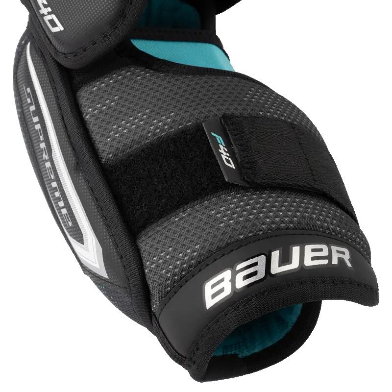 BAUER Supreme F40 Intermediate black kids Hockey Elbow Pads 4/5