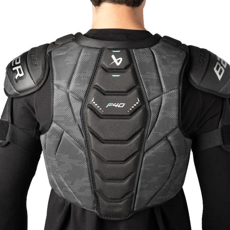 BAUER Supreme F40 Senior black adult Hockey Shoulder Pads 2/8